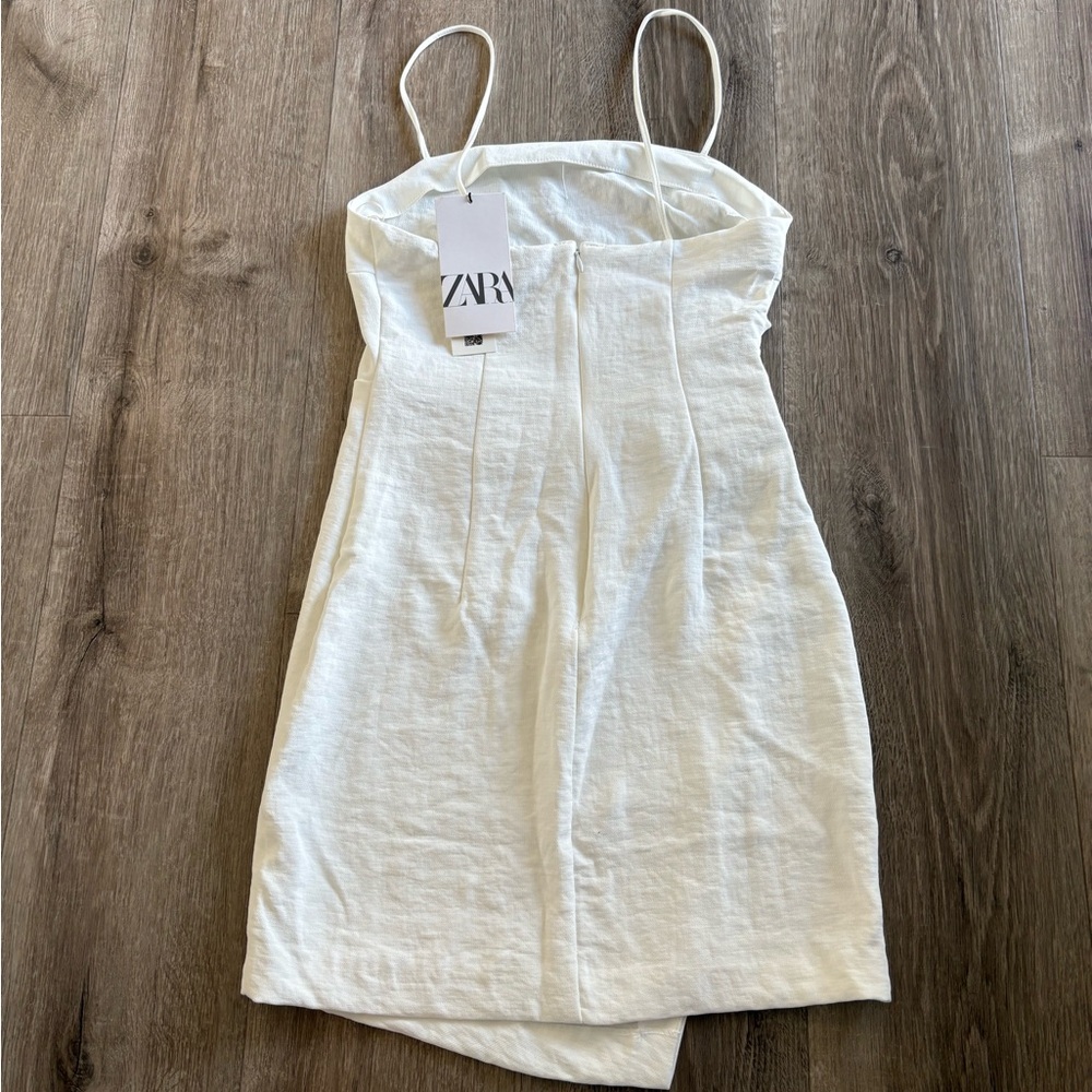Zara White Mini Dress - Picture 2 of 6